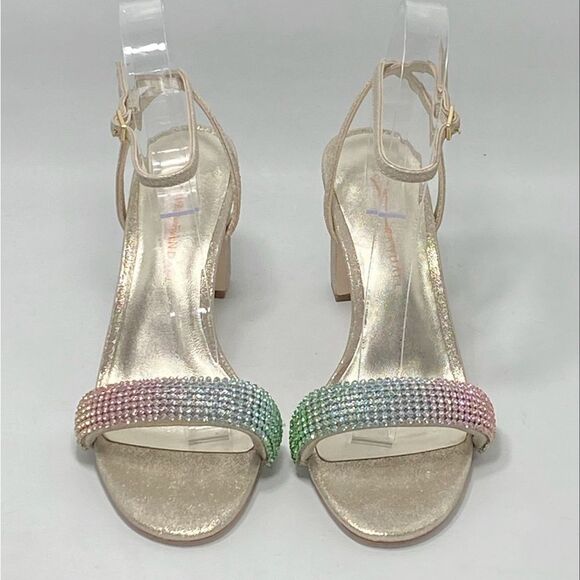 Loeffler Randall Crystal Embellished Ankle Strap Sandal size 6 - Picture 4 of 13